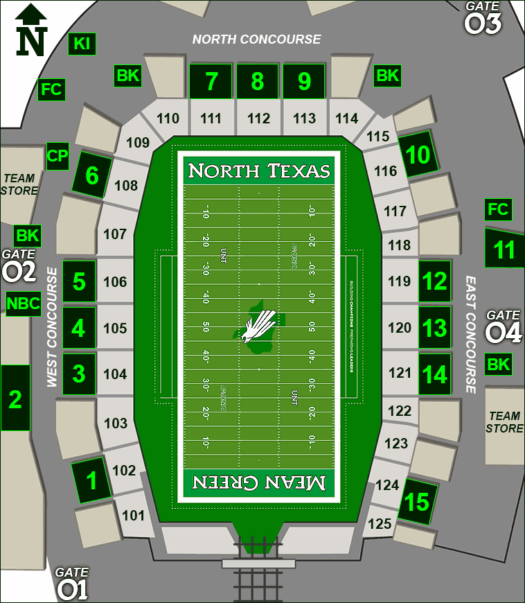 Apogee Stadium concessions